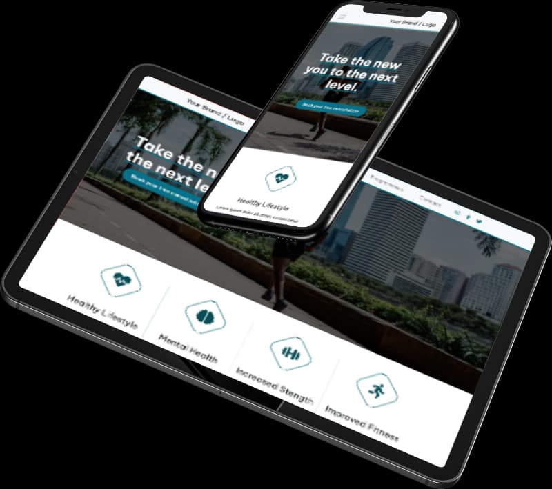 Macbook with golf website displayed